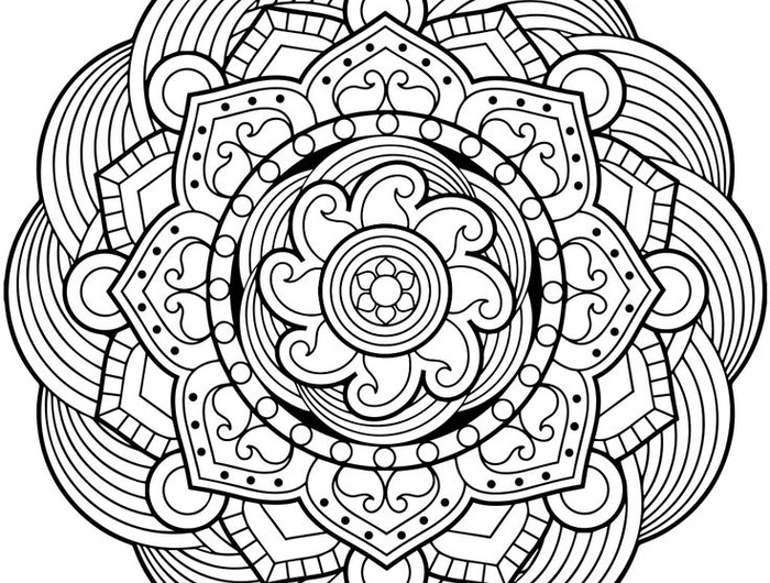 Раскраски мандалы антистресс распечатать для детей Free Printable Geometric Coloring Pages For Kids Geometric coloring pages, Manda