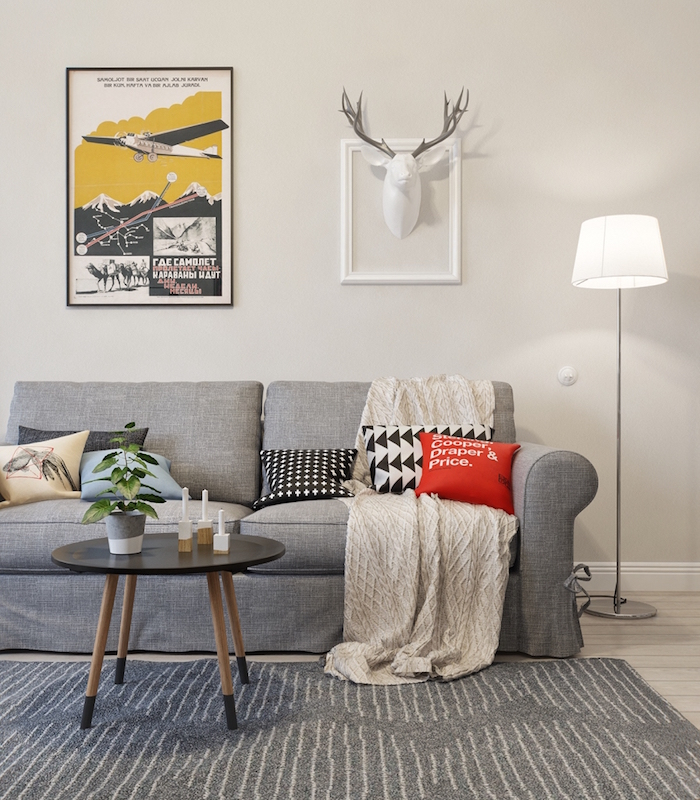 nappe suede deco scandinave ikea ou meubles nordiques et motif nordique 