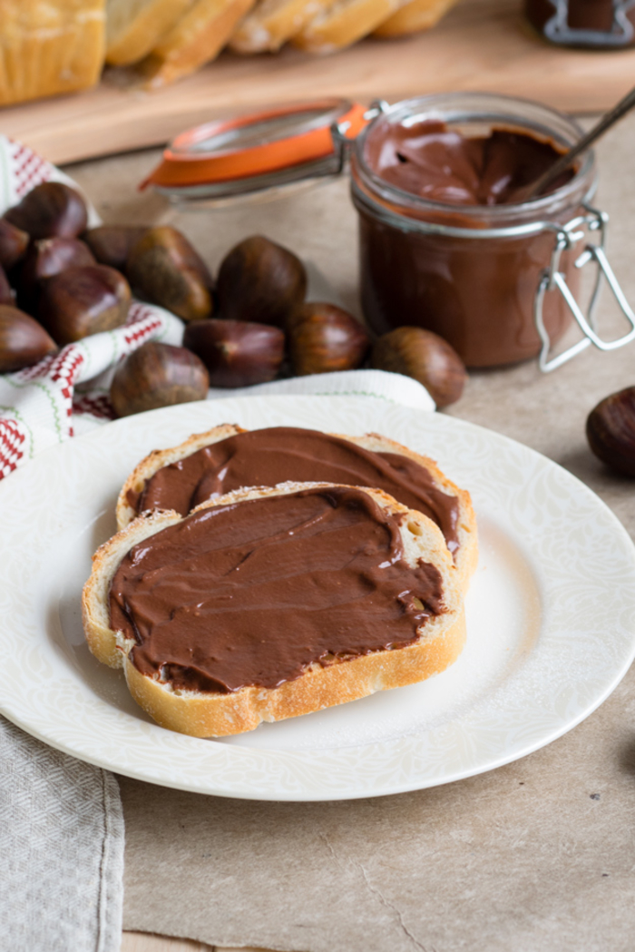 une pâte à tartiner aux marrons et au chocolat comme une alternative saine de nutella, recette marron pour une pâte à tartine faite maison