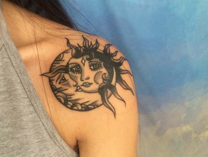 1001 Versions Fantastiques Du Tatouage Lune Et Soleil