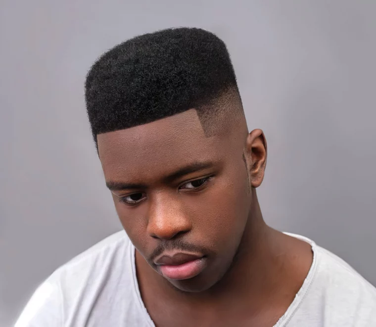 taper haut afro box fade volume dessus cheveux crepus