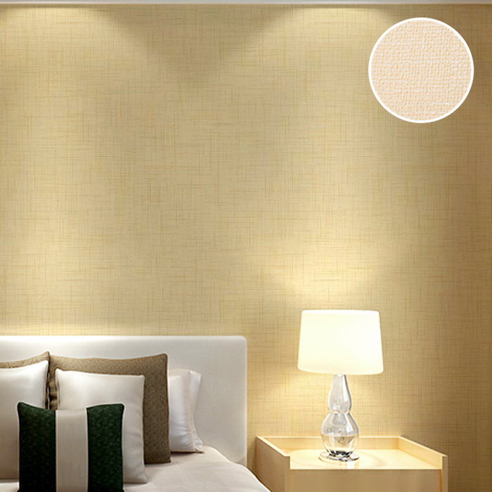tapisserie de chambre à coucher couleur lin beige