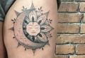 Le tatouage lune et soleil et la danse éternelle des oppositions