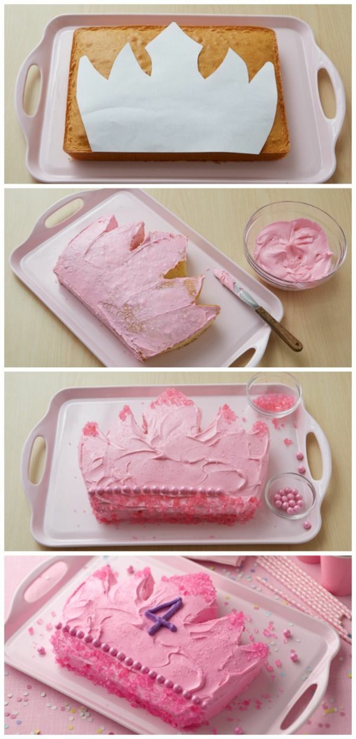 Gateau d anniversaire fille princesse gâteau couronne comment faire