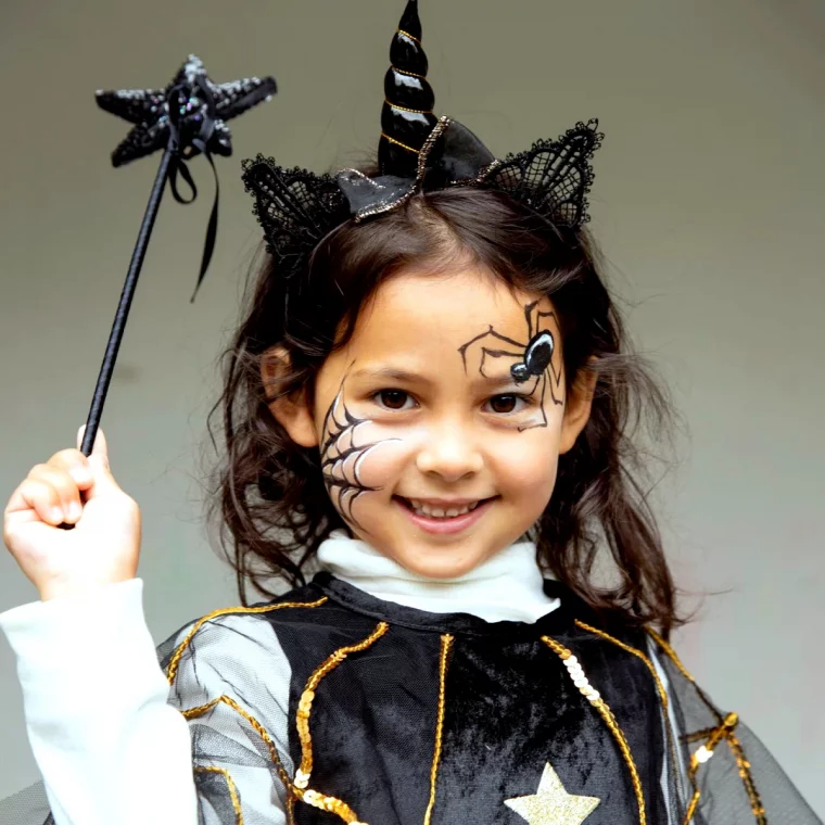 deguisement et maquillage mignon pour petite fille pour halloween