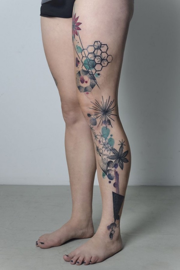 marta lipinski tattoo tatouages cuisse femme