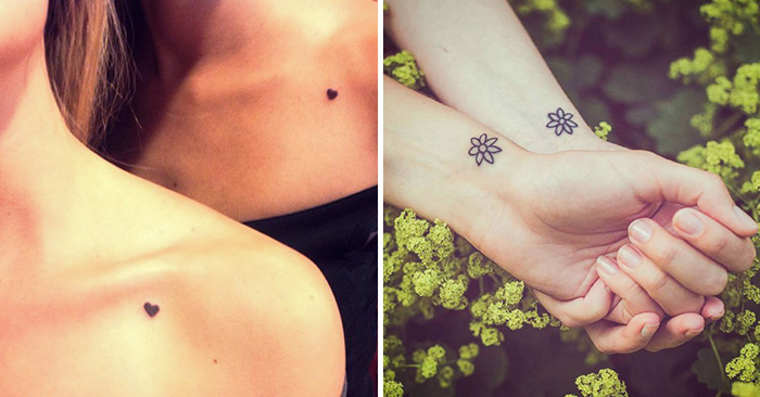 femme tatoué, art corporel minimaliste en encre, tatouage pour filles sur épaule et poignet