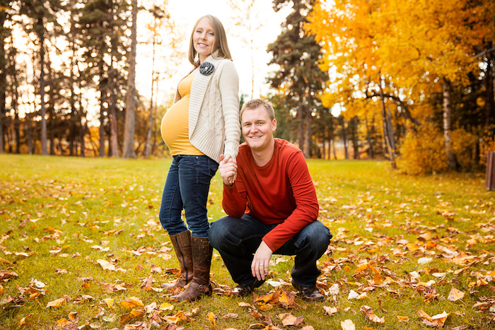 décor foret photographie femme enceinte et couple 