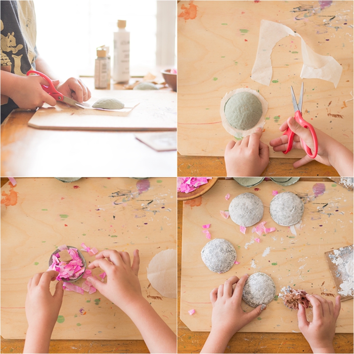 idée bricolage originale pour une carte surprise de la saint-valentin à confettis à fabriquer avec vos enfants, un cadeau personnalisé à faire soi-même