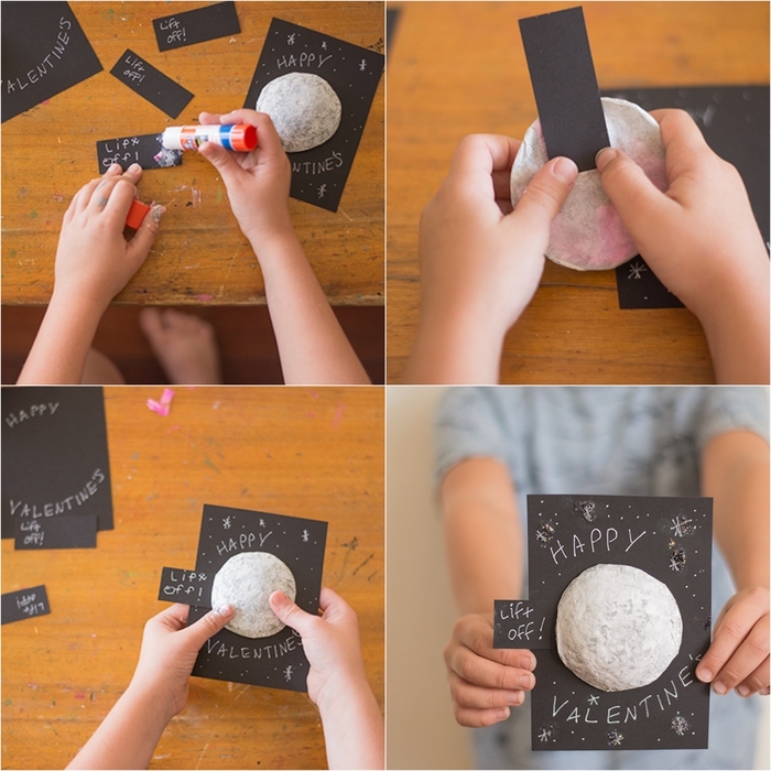 une idée bricolage facile pour la saint-valentin, une carte surprise diy à fabriquer avec les enfants