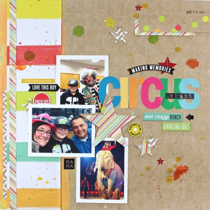 carte postale personnalisée, comment faire une décoration avec photo en famille, scrapbooking sur papier recyclé avec lettres multicolore