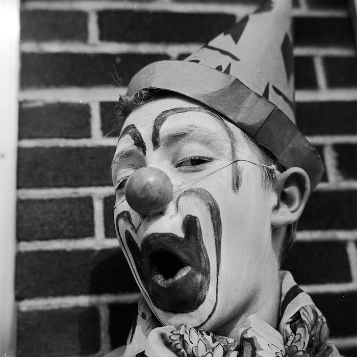 photo tete clown maquillage carnaval homme