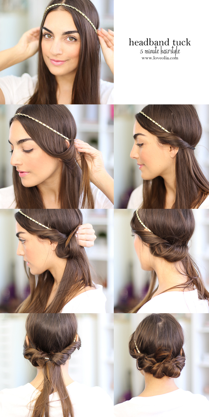 comment réaliser un chignon facile et romantique à l'aide d'un headband 