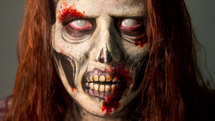 maquillage zombie halloween deguisement mort vivant