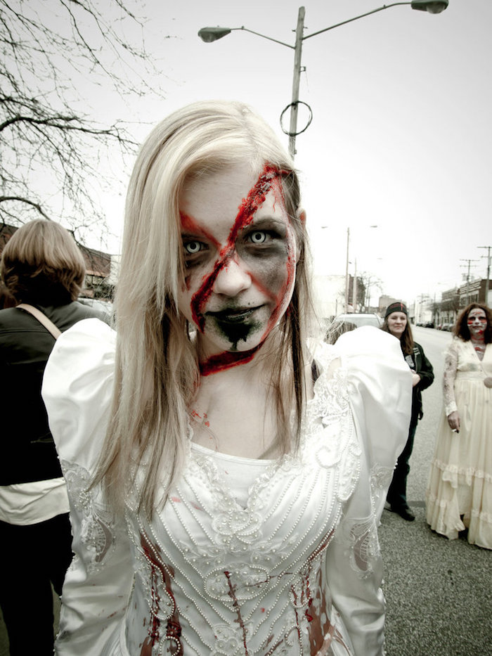 déguisement mariée zombie maquillage halloween