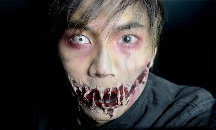 maquillage zombie homme walking dead