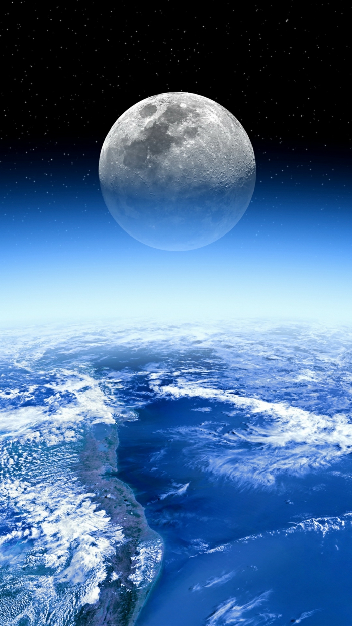 Photo fond d écran pour iphone 5 s choisir le plus beau fons d écran la terre et la lune magnifique image de haut