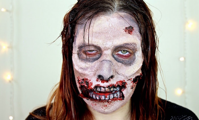 deguisement zombie femme costume latex maquillage walking dead