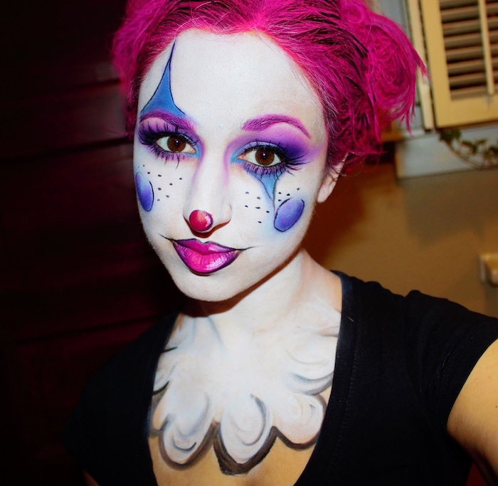 maquillage femme clown pour fete