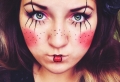 Maquillage clown – nez rouge, humour noir