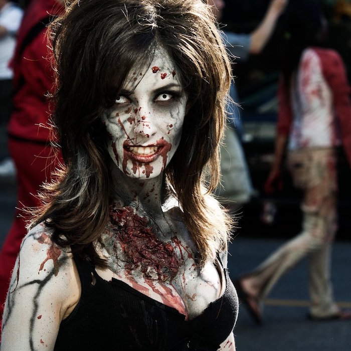 maquillage zombie walking dead serie
