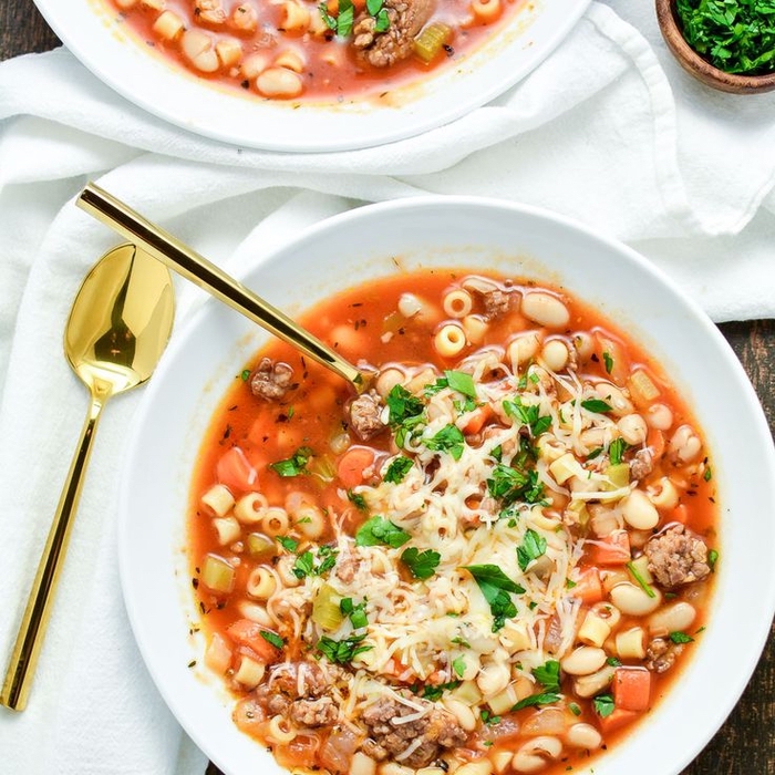 recette de soupe aux macaronis et haricots à l italienne, recette rapide et nourrissante 