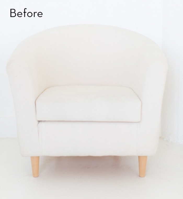idée originale pour relooker des chaises en tissu avec de la peinture pour textiles