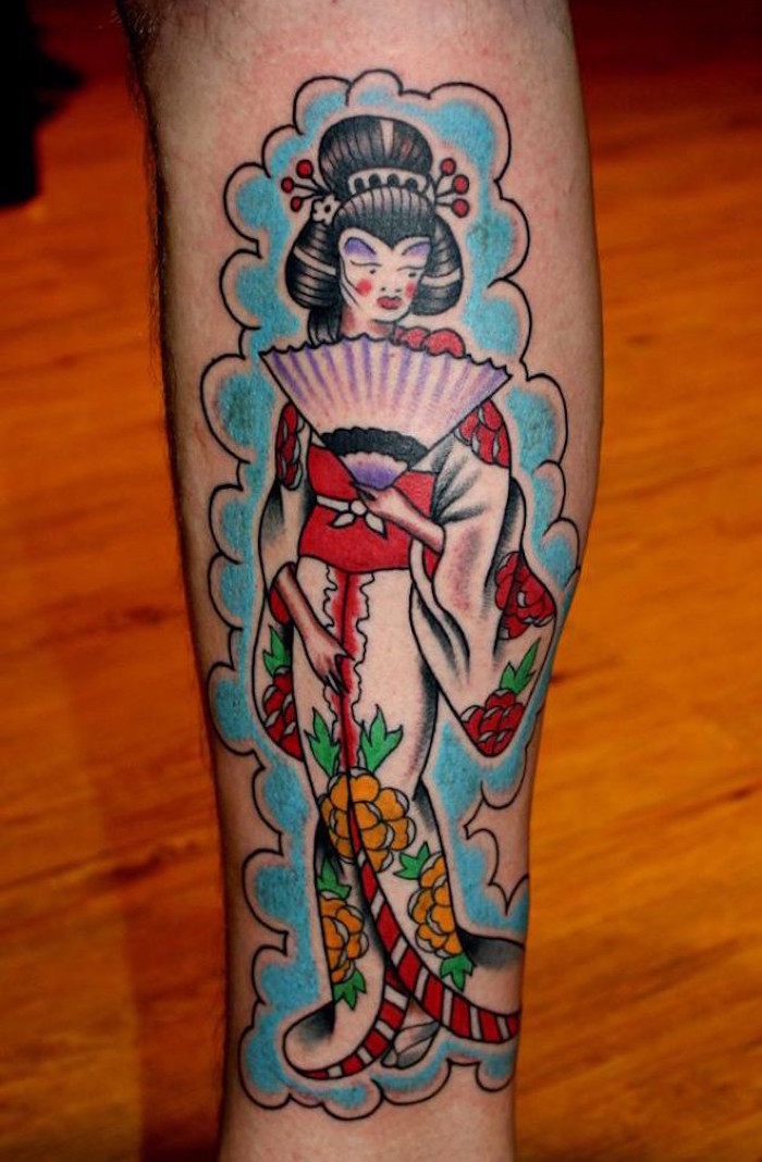 tatouage nippon geisha signification samourai japonais nippon