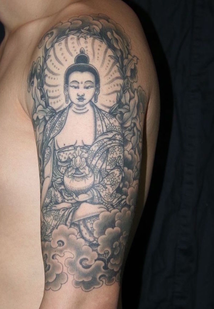 tattoo bouddha tatouage boudha sur le bras