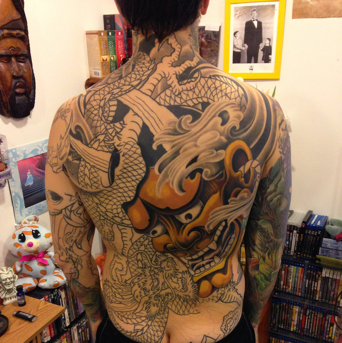 tatouage japonais entier dans le dos integral