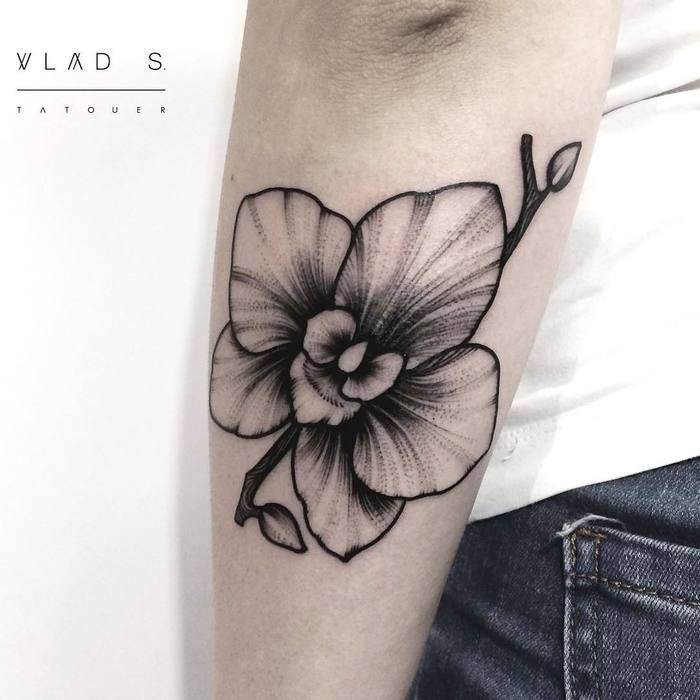 tatouage femme fleur avant bras tatouages fleurs orchidée