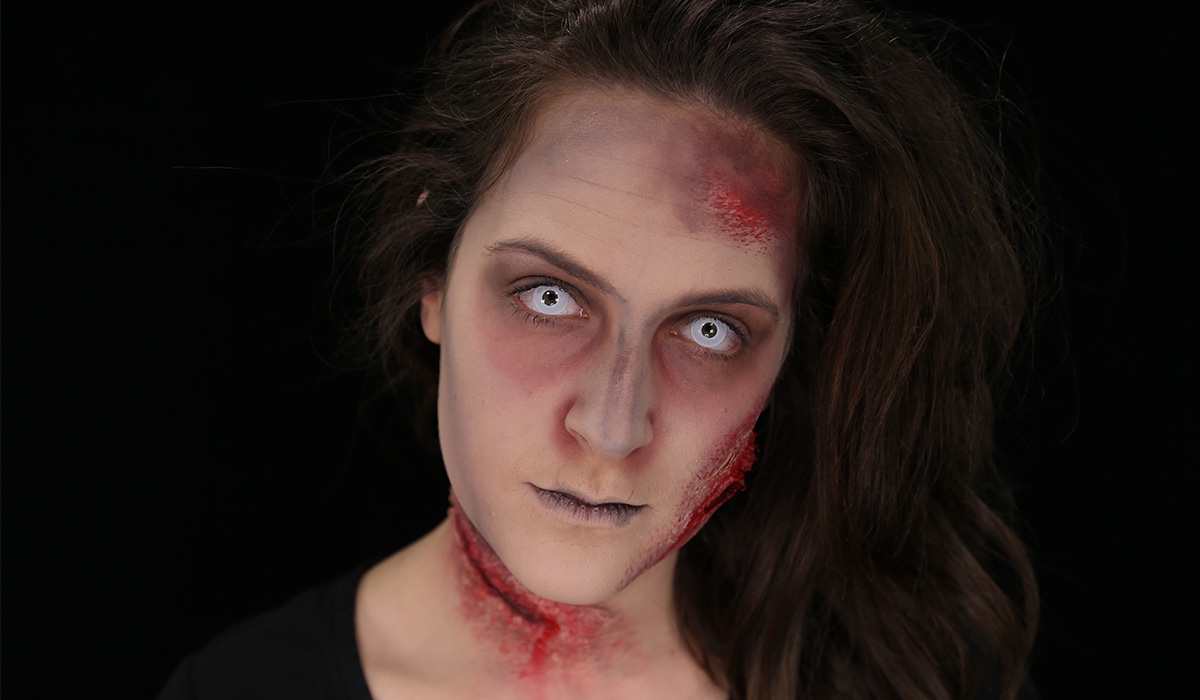 tutoriel de maquillage de zombie femme