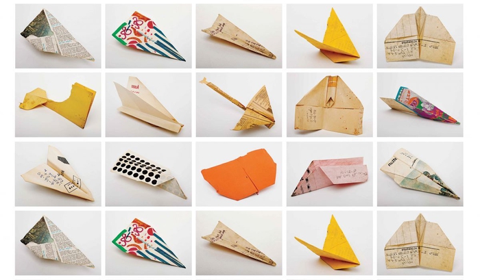 des modèles variés d'origami avion vintage originaux réalisés en papier recyclé