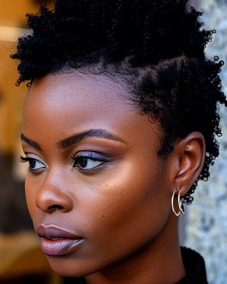 coupe courte moderne femme afro