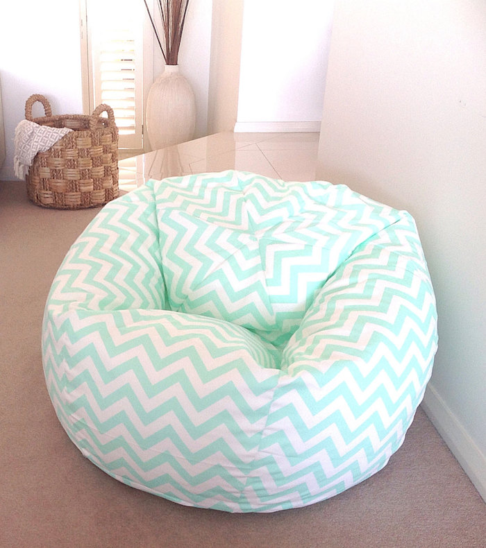 décoration meuble couleur design pouf vert turquoise