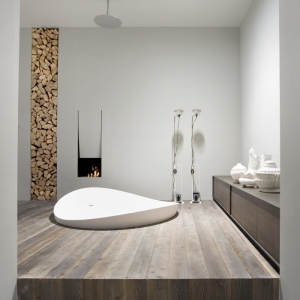 La salle de bain avec parquet ou les meilleures alternatives pour le plancher en bois dans l'espace humide