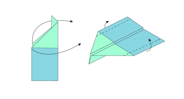 comment réaliser un avion en papier qui vole en quelques étapes de pliage facile, activité origami facile pour enfants