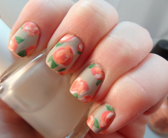 Photos manucure nail art la nail art comment faire un vernis mat roses