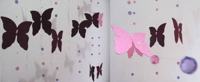 activité manuelle pour ado, décoration facile pour la chambre fille à fabriquer avec papier en couleurs et perles