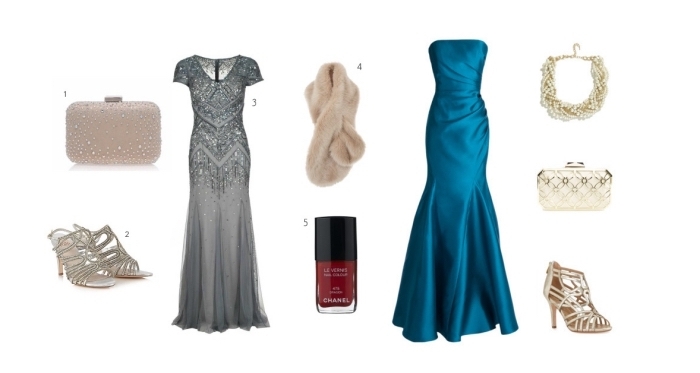 robe ceremonie femme, tenue pour mariage en robe longue et sandales à talons hauts, accessoires à combiner avec une robe élégante