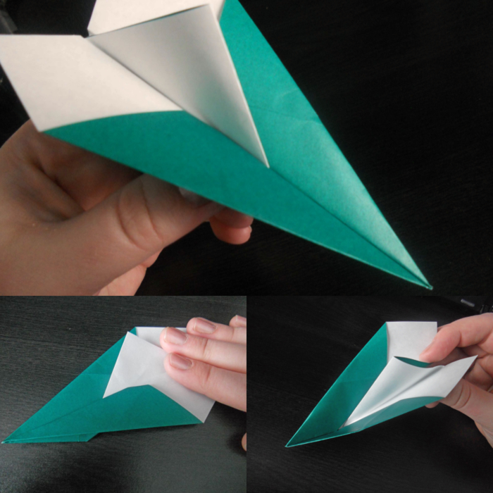 tuto pour réaliser un avion en papier qui vole très bien à distance longue, modèle d avion original combinant plusieurs designs traditionnels 