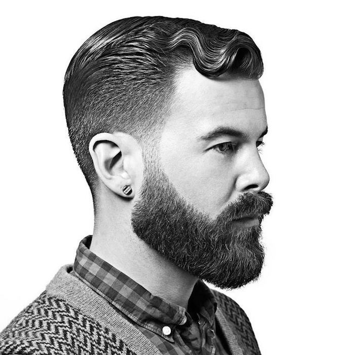 belle barbe bien taillée raser joues et cou style hipster