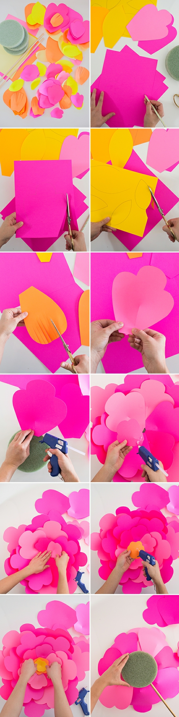 1001 Tutos Et Idees Top Comment Faire Une Fleur En Papier Soi Meme