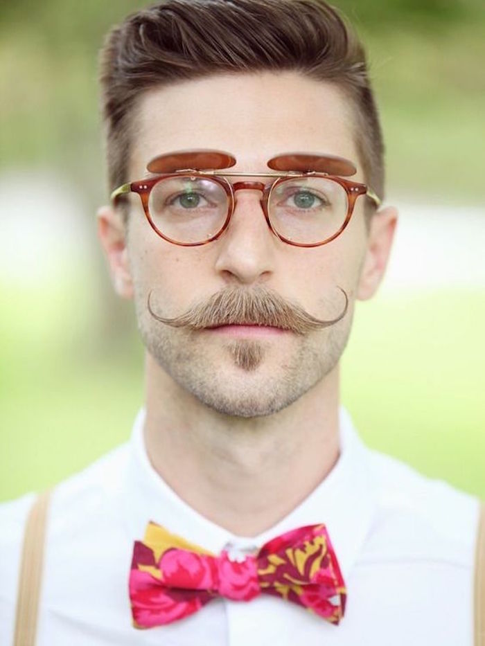 style moustache boucle hipster petit bouc levre