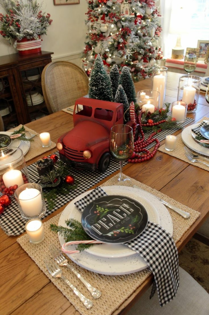 Marque place table noël décoration festive originale et facile