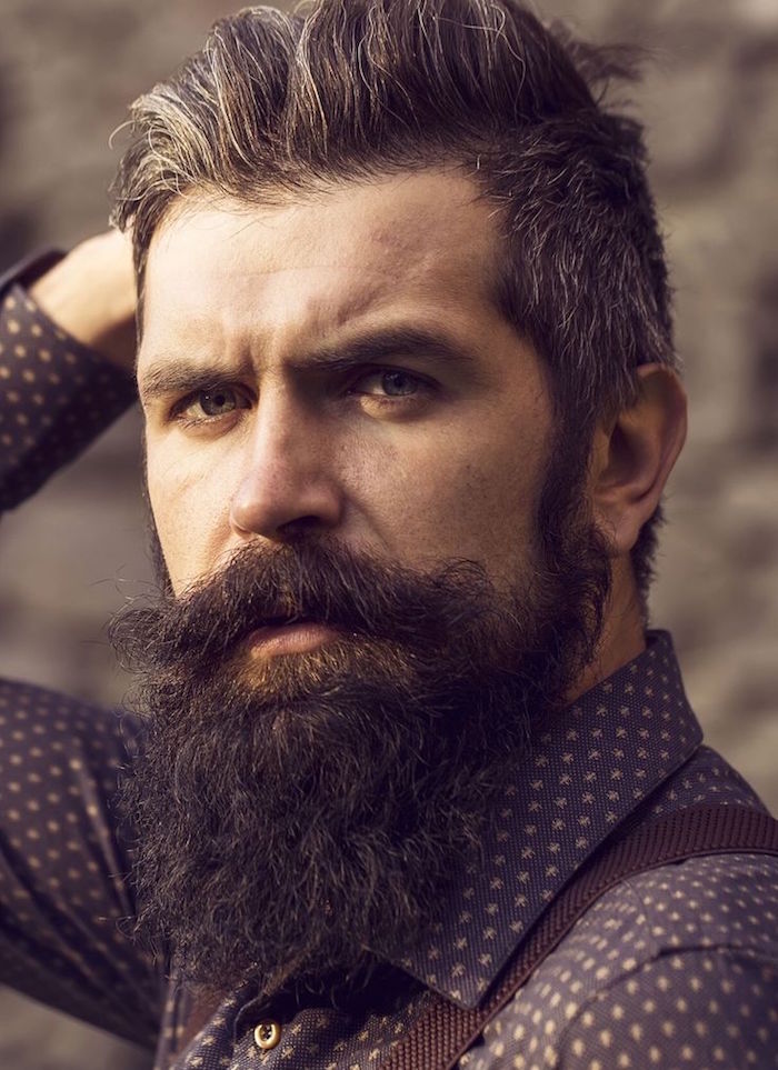 taille barbe bouc long et style hipster homme