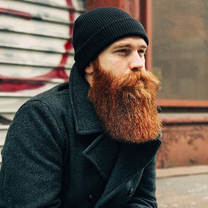 style hipster barbe grosse longue et rousse 