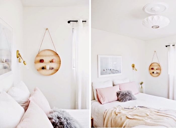 comment aménager la chambre ado dans l'esprit minimaliste, déco chambre ado fille avec rangement de bois original
