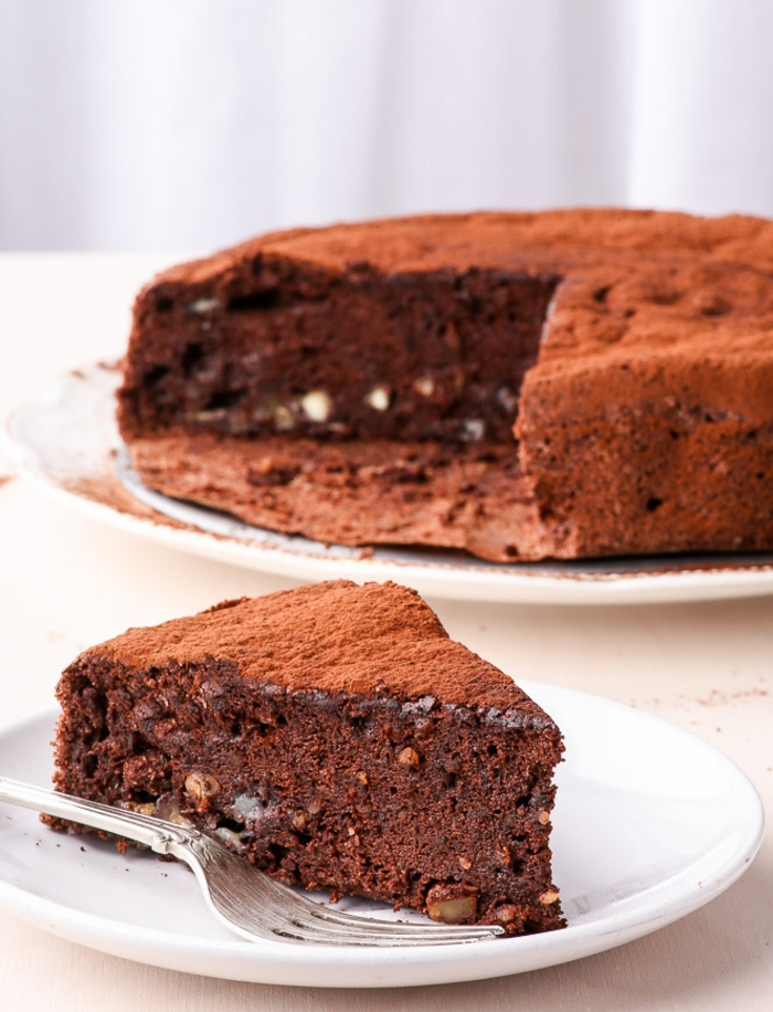 recette facile de gateau au chocolat moelleux sans farine ni lactose, gâteau chocolat sans gluten