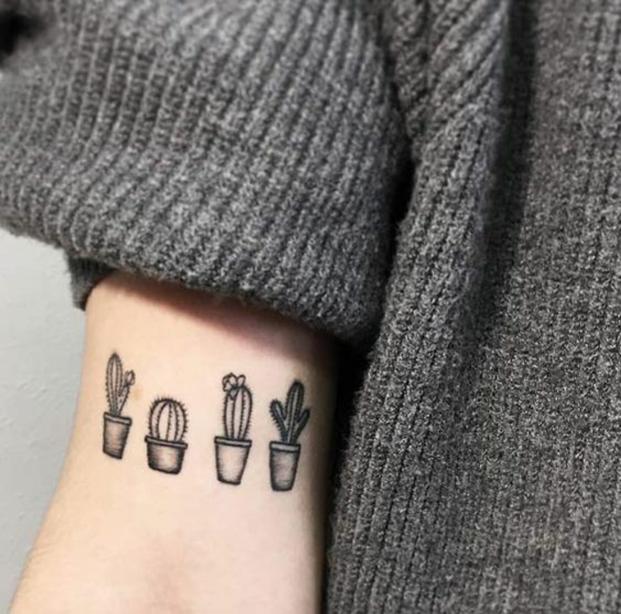 Dessin minimaliste les plus beaux tatouage homme ou femme plantes are friends tatouage cactus 